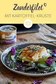 Zanderfilet Mit Kartoffelkruste Auf Fenchel Krauter Salat Rezept Frischer Fisch Rezepte Gesunde Fischrezepte Einfache Fischrezepte
