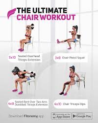 Don T Have Time For The Gym Try This Ultimate Chair Workout At Home Fitonomy Chairworkout Homeworkout Workout Workout For Beginners Chair Exercises