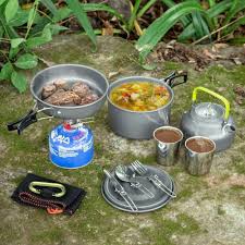 Camping Cookware Picnic Cooking Set Non Stick Tableware Outdoor Travel Tools Outdoor Cooking Set Camping Cookware Cooking Set