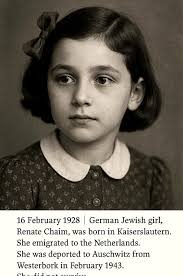 German jewish girl deported to Auschwitz