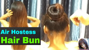 4.53 x 3.15 inch clip size: Hair Bun Air Hostess Styling Diy Tutorial By Stayprettysangita Youtube