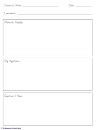 Science Experiment Worksheet Science Experiments Science Experiments