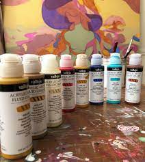 Acrylic tube colors are typically uniform in thickness and are similar in body to that of oil paints. Jarvis Brookfield Reviews Av Fluid Acrylic Paints Jackson S Art Blog