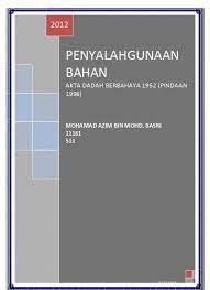 Akta dadah berbahaya , length: Top Pdf Akta Dadah Berbahaya 1952 Pindaan 1998 123dok Com