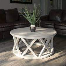 42 Round Rustic X Brace Coffee Tables Etsy Coffee Table Wood Coffee Table Farmhouse Round Wood Coffee Table