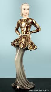 A Beautiful Art Deco Ceramic Figurine By Claire Weiss For Goldscheider Circa 1937 Vienna Austria Art Deco Fashion Art Deco Sculpture Art Deco Glass