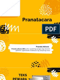 Panyapa yaiku nyebut sapa wae kang rawuh… Pranatacara