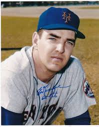 ED KRANEPOOL NEW YORK METS 1962 METS ACTION SIGNED 8x10