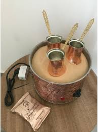 Bakar pijesak okrugli turska arapski aparat za kavu, kuhalo za kavu stroj +  3 lonac za kavu + 100 g turske kave | shop < Prodaja-Uticnica.cyou