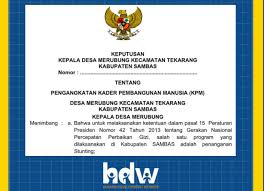 Check spelling or type a new query. Contoh Sk Kader Pembangunan Manusia Kpm Stunting Desa Terbaru Tribun Desa