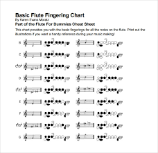 sample flute fingering chart 14 free documents in pdf