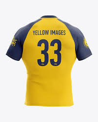 Men S Rugby Jersey Mockup Back View In Apparel Mockups On Yellow Images Object Mockups In 2020 Clothing Mockup Design Mockup Free Rugby Jersey