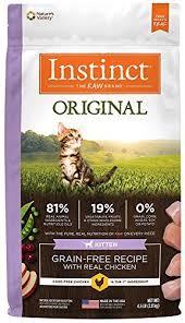 Instinct Original Kitten Grain Free Recipe With Real Chicken Natural Dry Cat Food By Nature S Variety 4 5 Lb Bag Grain Free Recipes Dry Cat Food Free Food