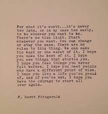 F Scott Fitzgerald Hand Typed Quote Made On Typewriter Fitzgerald Quotes Scott Fitzgerald Quotes Words