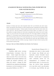 We did not find results for: Pdf Analisis Butir Soal Matematika Pada Instrumen Uji Coba Materi Segitiga