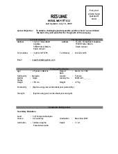 Interesting resume sample format for seaman with additional contoh. Contoh Resume Bahasa Melayu Doc