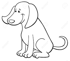Black and white man drawing. Black And White Cartoon Illustration Of Cute Happy Dog Animal Royalty Free Cliparts Vectors And Stock Illustration Image 94527691