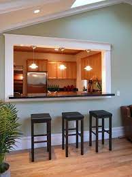 Title Half Wall Kitchen Living Room Kitchen Kitchen Layout