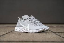 Homedit had a light grey and white design up their sleeve as well. Nike W React Element 55 Wolf Grey White Ghost Aqua Stasp