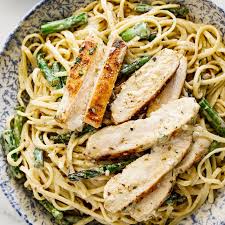 Creamy Lemon Chicken Asparagus Pasta Simply Delicious Recipe In 2020 Asparagus Pasta Chicken Asparagus Chicken Asparagus Pasta
