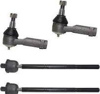 Detroit Axle - Barras de acoplamiento delanteras 4WD para Ford F-150 Mark  LT 2004-2008, 4 eslabones de extremo de barra de acoplamiento interior y ...
