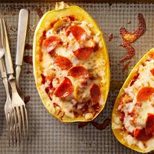 Pizza Stuffed Spaghetti Squash Recipe Spaghetti Squash Recipes Spaghetti Squash Pizza