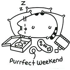 Simple cat coloring page to download for free : Pusheen Coloring Pages Free Printable Coloring Pages For Kids