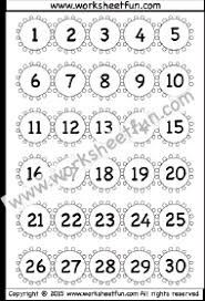 Number Chart 1 30 Free Printable Worksheets Worksheetfun
