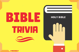 Award one point for correct answers. 120 Bible Trivia Question Answers Meebily