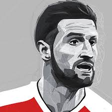 Arsenal FC player illustrations — Dave Flanagan Illustration