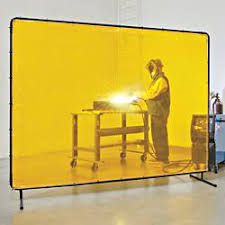 Welding Screen - 6 x 8', Yellow H-5179Y - ULINE