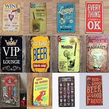 Retro Metallschild Blechschild Wandschild Dekoschild Schild 20x30cm Bar Haus Wandschilder Blechschilder Retro Metallschilder