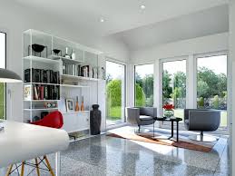 Wohnzimmer Modern Einrichten Mit Wintergarten Erker Haus Ideen Inneneinrichtung Einfamilienhaus Sunshine 143 V2 Von L Einfamilienhaus Bauhausstil Living Haus