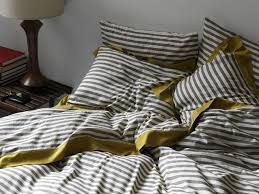 Showcasing a woven striped motif, 100% linen duvet, 4 inside corner ties, button closure, and soft blue color palette, this delightful design is brimming with charm. Pin On Grey And White Stripes