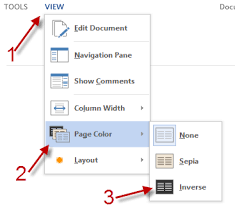 Click the read mode at the beginning of the line to activate this mode. Word 2013 Read Documents In Inverted Mode