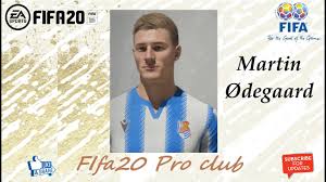 Alligevel fik han først sin debut for real madrid den 23. Fifa 20 Martin Odegaard Look Alike In Real Sociedad Fifa20 Pro Club Youtube