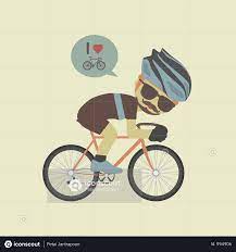 Premium Hipster Cyclist Illustration Download In Png Vector Format Illustration Hipster Artist Hipster