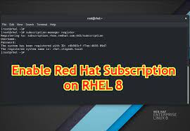 How To Enable Red Hat Subscription On Rhel 8 Centos Redhat