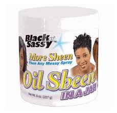 Our hair collection features natural hair textures and curls for ethnic women who want a natural look. Black N Sassy Oil Sheen In A Jar