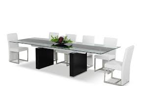 Benches go beyond the table: Extendable Black Glass Top Wooden Red Oak Legs Dining Table Indianapolis Indiana Vig Lisbon 0099