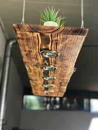 blockholz schmiede holz pendellampe larche geflammt smart home philips hue osram 5w warmweiss grosse 120cm 5 leds amaz holz hangelampe deckenlampe holz lampe