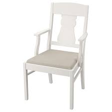 Ingatorp Karmstol Vit Nordvalla Beige Ikea Chair Ikea Upholstered Chairs