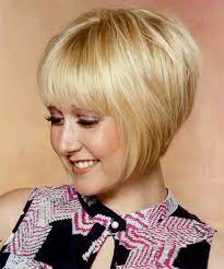Find your ideal short hairstyle for 2021. Short Straight Light Golden Blonde Bob Haircut With Layered Bangs And Light Blonde Highlights Golden Blonde Hair Color Blonde Bob Haircut Bob Hairstyles