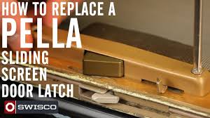 Failure to comply with all pella installation and maintenance instructions may void your pella. How To Replace A Pella Sliding Screen Door Latch Youtube