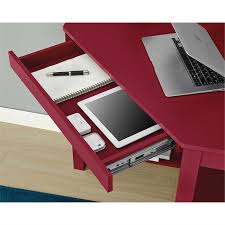 This red desk is a great addition to any home or office, and is sure to bring a smile to your face and makes you smile with the funny, cute, or expressive artwork. Red Corner Writing Laptop Desk With Drawer Great For Small Spaces Fastfurnishings Com