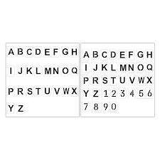 Adding letters to knitting is a great way to make a personal statement on a blanket, swea. Alphabet Number Stencils 4 Inch Letters Numbers Stencil Templates With Signs For Painting On Wall Reusable Number Letter Stencils Aliexpress