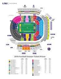 tradition fund seating and parking charts tiger stadium