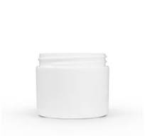 2oz White PP Double Wall Straight Base Jar with 58-400 Neck Finish