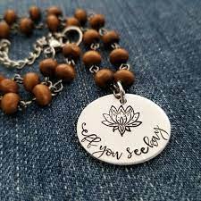 Eff You See Kay Choker Boho Profanity Necklace Lotus Etsy Chokers Boho Choker Boho Choker Necklace
