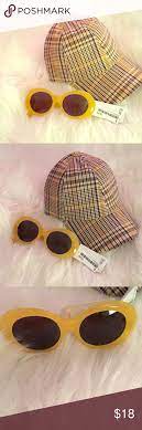 Plaid Hat With Sunglasses Combo Plaid Hats Women Accessories Hats Best Wear